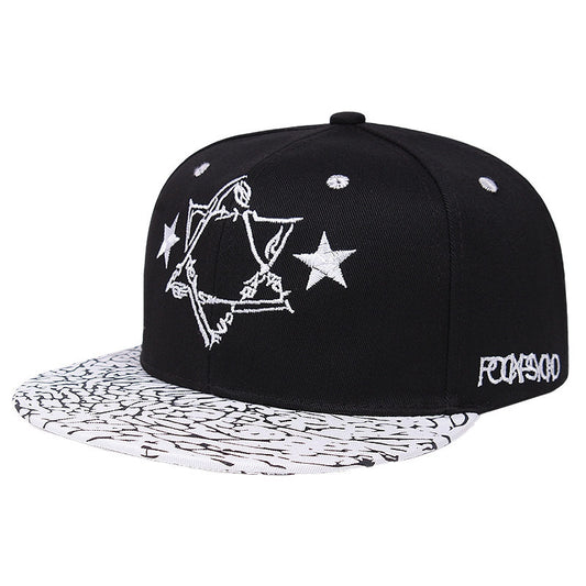Fashion Five Pointed Star Adjustable Baseball Cap for Men and Women